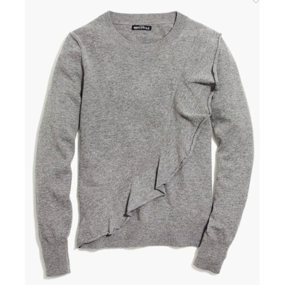 J. Crew Gray Crew Neck Sweater
